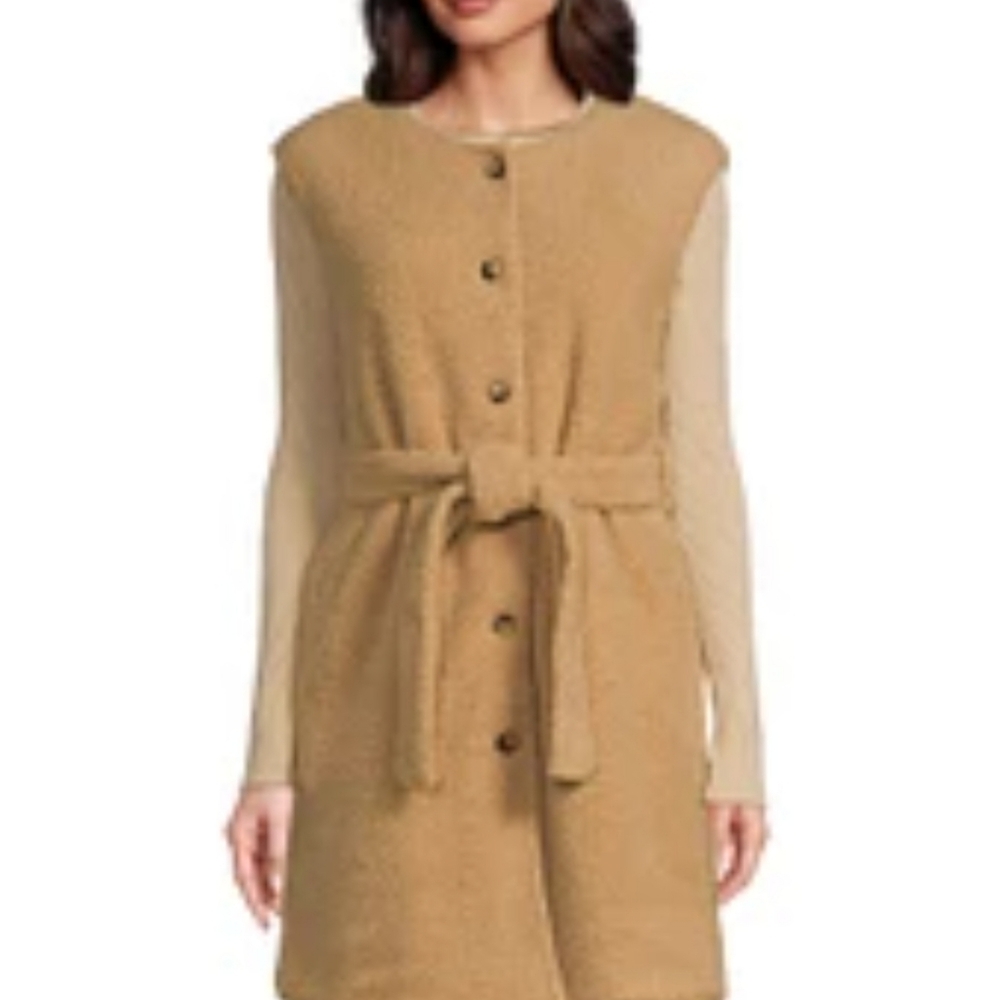 Gemma Layne Teddy Vest with Tie